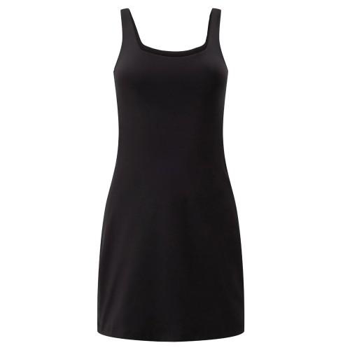 Girlfriend Collective Womens/Ladies Prism Tommy Square Neck Dress XXL noir