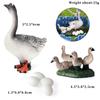 Oenux Farm Model Simulation Goose Duck Hen Egg Action Figures Poultry Animals Figurine PVC Miniature Cake Toppers Lovely Kid Toy