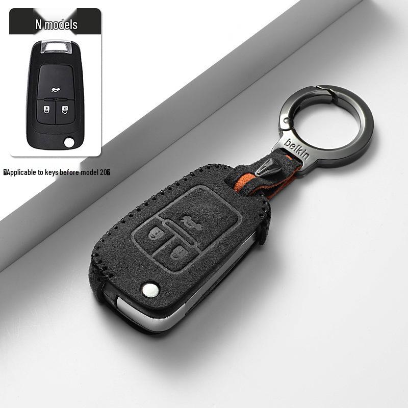 Suede Chevrolet Key Case for Cruze, Equinox, Trailblazer, Malibu XL