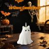 Halloween 3D Puppy Kitten Ghost Candle Mold Ghost Dog Cat Figurine Silicone Mold Making Candles Resin Aromatherapy Gypsum Craft