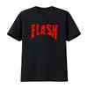 Mens Flash the Movie T Shirt with Simple Red Logo Print Perfect for Fans Vintage Washed Comfortable Slightly Versatile - Men'...