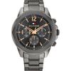 Men's Multifunction Watch Black Dial Gunmetal Strap 1792061