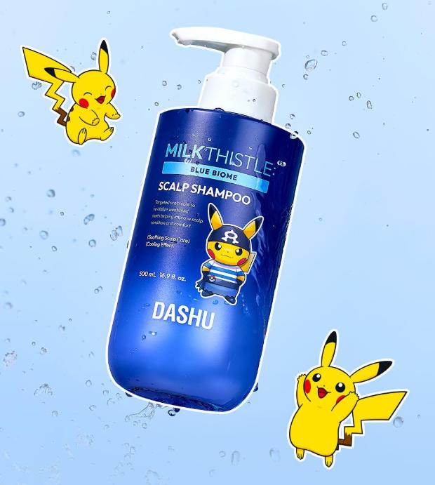 DASHU Daily Milk Thistle Bluebiome Scalp Shampoo for Oily & Sensitive Scalp 500ml