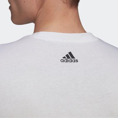 T Shirts Men's White Crew Neck Moderate Straight Fit HG3629