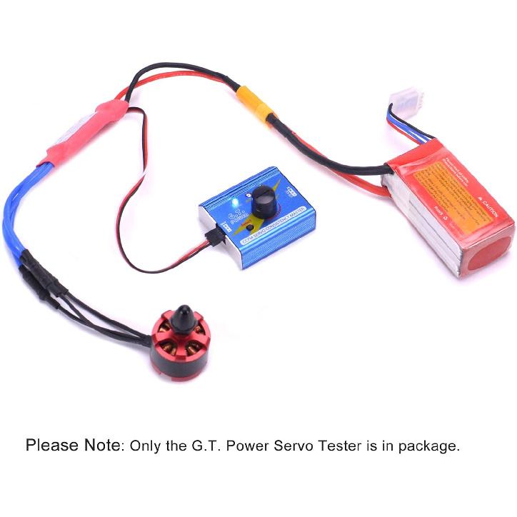 G.T. Power Servo Tetser Multi 3CH Digital Servo Tester ECS Consistency Speed Controler Checker RC Aluminum Shell Servo Tester for RC Helicopter Car