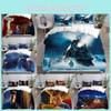 Express Polar The Print Pattern Duvet Cover Pillowcase Set Bedroom Gift Bedding