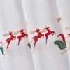 American Style Christmas Door Curtain Embroidered Gift Living Room Bedroom