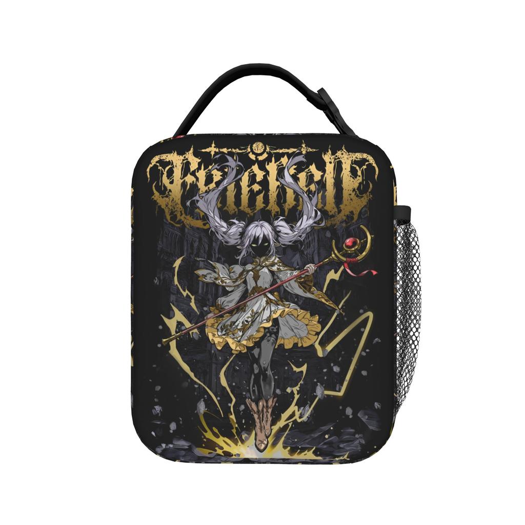 Frieren Manga Insulated Lunch Bags Portable Magician Reusable Thermal Bag Tote Lunch Box Beach Travel Men Women