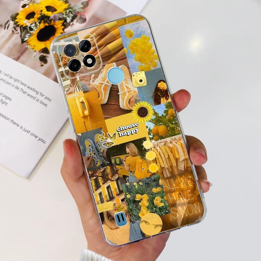For Realme C21Y Case Realme C21 Phone Case 2023 New Printed Soft Back Cover For Realme C25 C25S C25Y RealmeC21Y Shockproof Coque