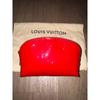 Used Louis Vuitton Vernis Pochette Cosmetic Pouch Red Unused Item