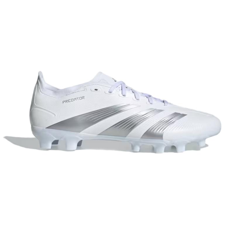 Adidas Predator 24 League Low Round Toe Lace-Up MG Football Shoes Men Football Shoes White IE2611