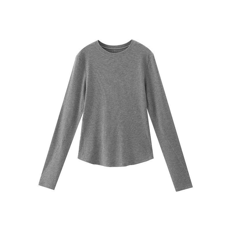 

Женская приталенная футболка с длинным рукавом и круглым вырезом, черная - Коллекция весна/лето 2025 XXL (135-150 lbs)