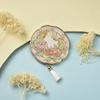 Peony Folding Mirror: Electroplated Metal with Cultural Print - New Chinese Style Souvenir
