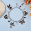 Goth Skull Hand Chain With Cartoon Style Alloy Drop Jewelry For Men Women Gift Item