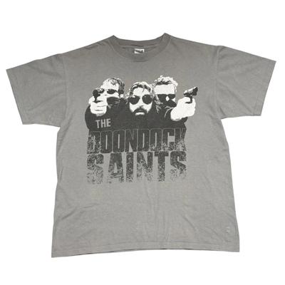 The Boondock Saints Vintage Movie Promo Shirt Large Gray Y2K Film Cinema Merch