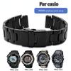 Міцний ремінець з нержавіючої сталі чоловічий Для годинника Casio PRG-250/PRG-260/PRG-280/500/510/550 ремінець спортивний гірський металевий ланцюжок для годинника 18 мм