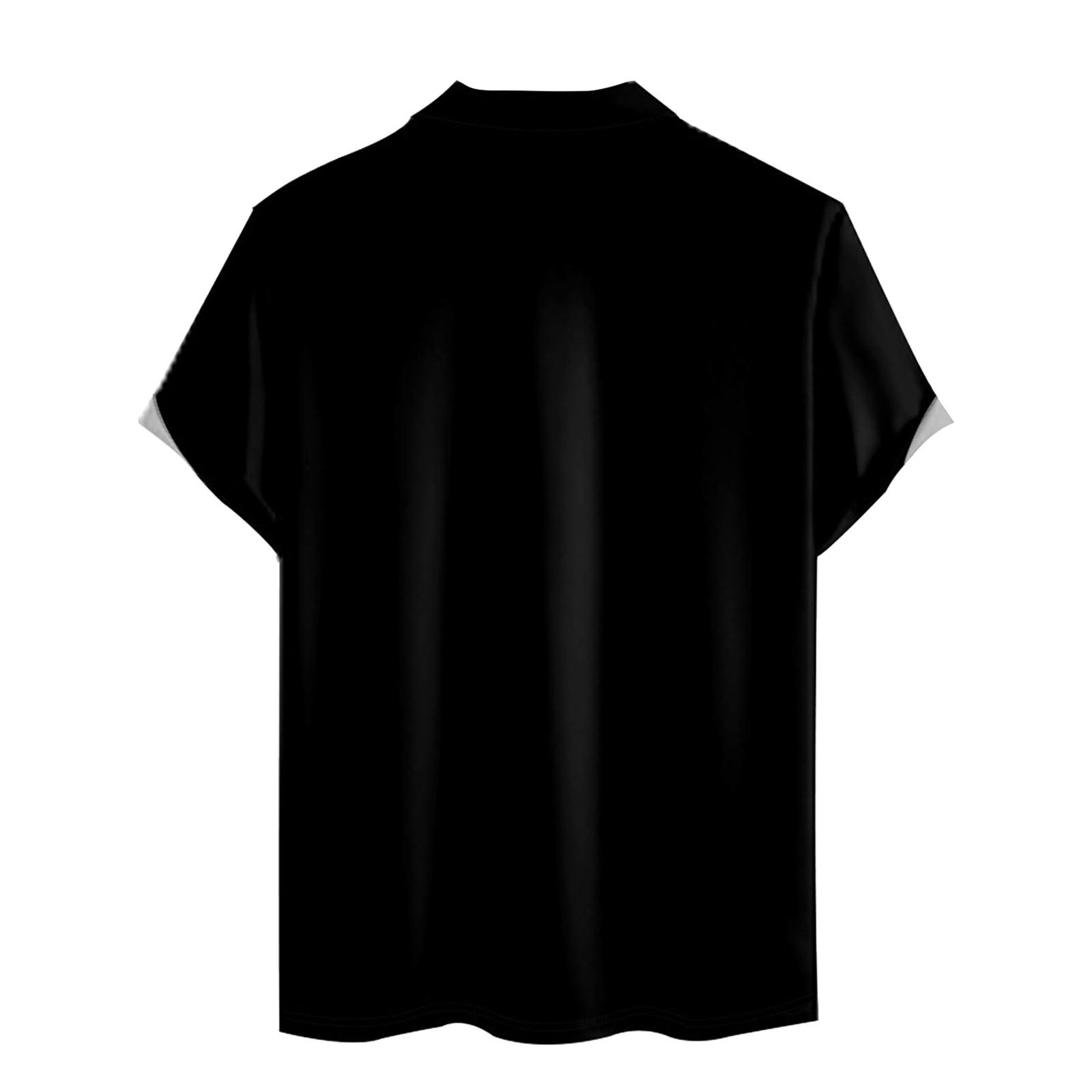 Гавайский стиль с коротким рукавом на молнии Модная футболка Мужской кардиган Лето — фото 5