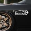 Funny Car Stickers Fishing Hunter For Car Truck SUV Ship Windshield Window Auto Body Creative Decor Accessories Vinyl Decals