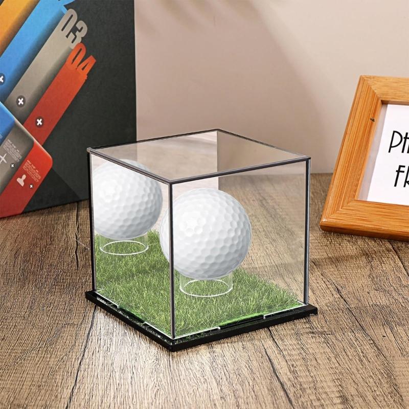 Acryl Golfball Aufbewahrungsbox Behälter Golfball Vitrine Behälter Golf Schutzhülle Staubdichter Halter