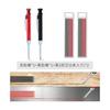 Construction Mechanical Pencil with 6 Refill Leads (2.8mm) - Marking Tool for Woodworking, Carpentry, DIY, Sketching - Durable ABS & Metal, Built-in