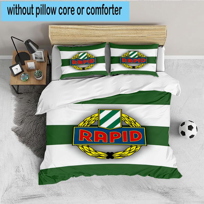 Native Spirit Rapid Ultras 3-teiliges Bettwäsche-Set, Ideal für 1 Bettbezug und 2 Kissenbezüge, Perfekt als Geschenk für Fans, Ideal für Schlafzimmer, Studentenwohnheim