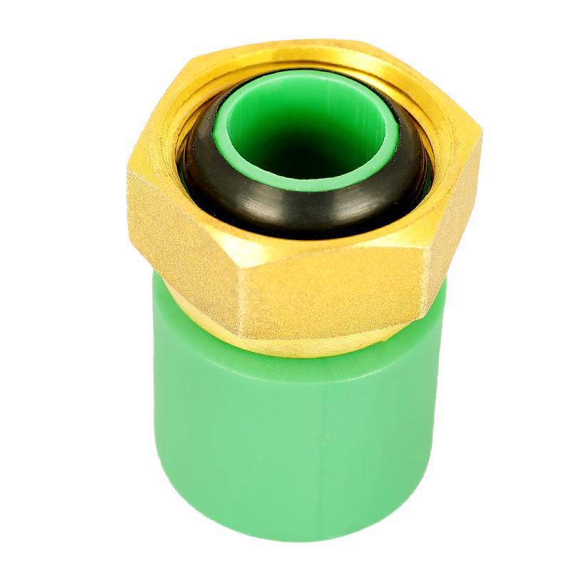 All-Copper 6-Point to 20mm PPR Quick Connector for Floor Heating Manifold