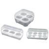 Sturdy PP Eggs Protectors Travel Organizers for Hiking Kitchen Use Sealed Freshing Clear Case