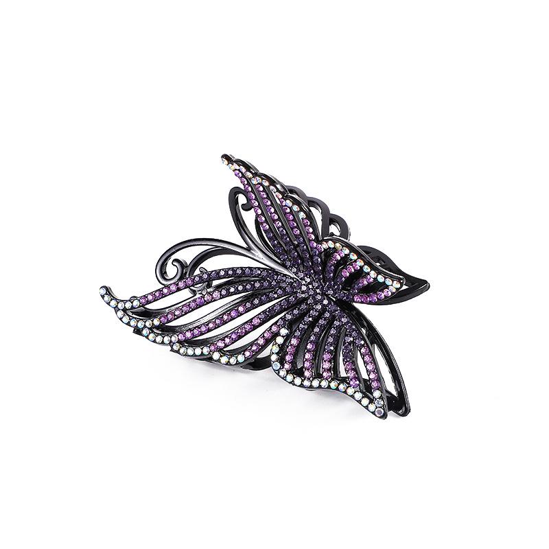 Elegant Rhinestone Diamond-Studded Shark Clip for Women