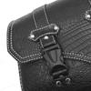 Universelle Motorrad Luxus Schwarz Krokodilmuster Kunststoff Schnalle Aufbewahrungswerkzeug Tasche Satteltasche Gepäcktaschen Linke/Rechte Seite