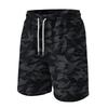 Men Casual Drawstring Waist Athletic Shorts Relaxed Fit Lightweight Breathable Fabric Gradient Print Elastic Waistband