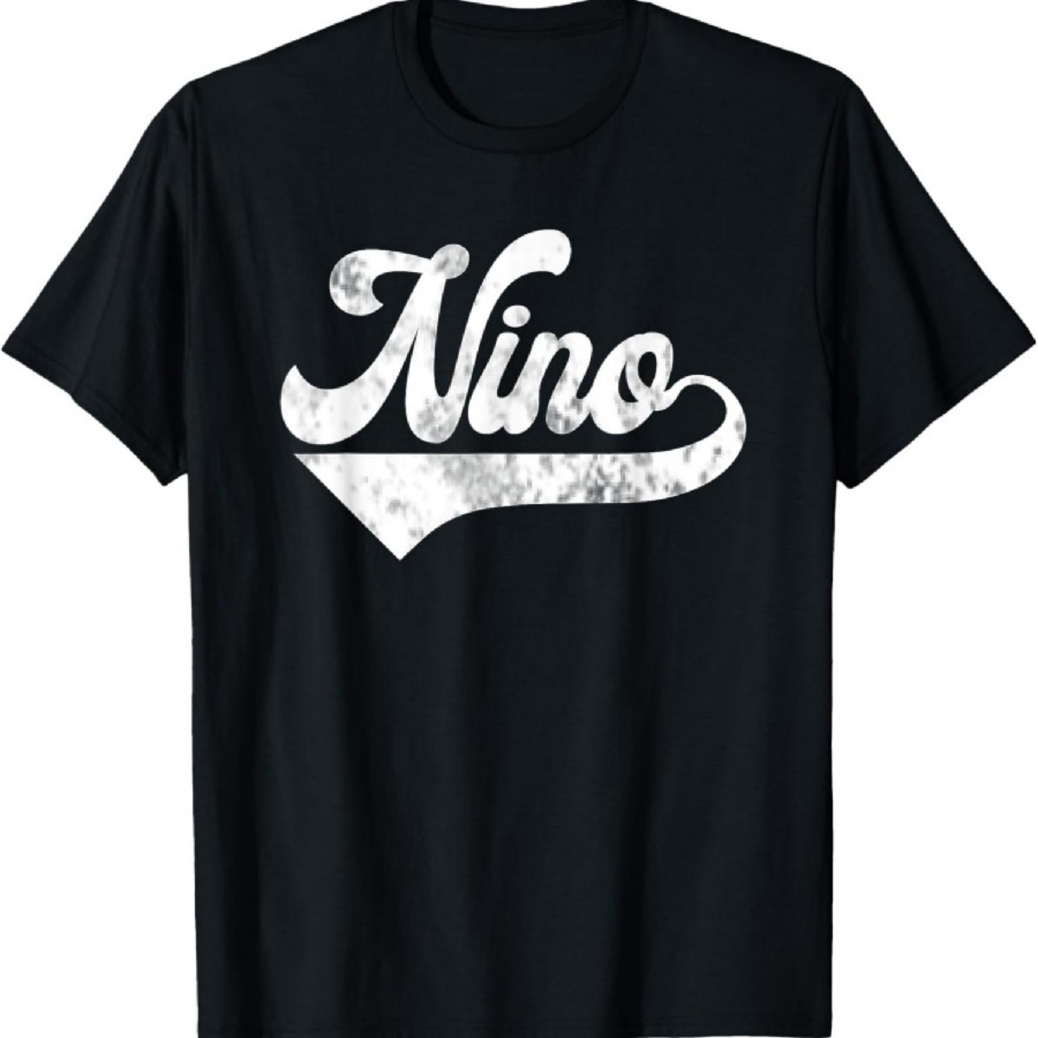 

Mens Nino Vintage Retro Father s Day for Papa Godfather T-Shirt XXXXXL