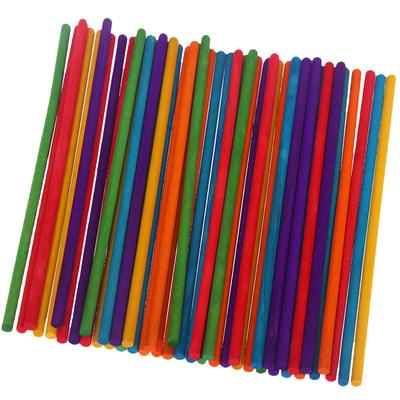 Colorful Wooden Rhythm Sticks Classic Drum Sticks Kids Samba Musical Percussion Instruments Educational Toys