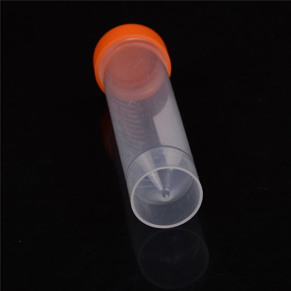 10 stuks 50 ml Plastic Centrifugebuisje Pijpje Flesje Laboratorium Test Container Met 4 Bodems
