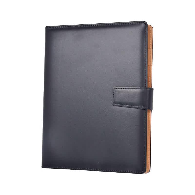 SHEN SHI Business Leather Magnetic Buckle Loose-leaf Notebook