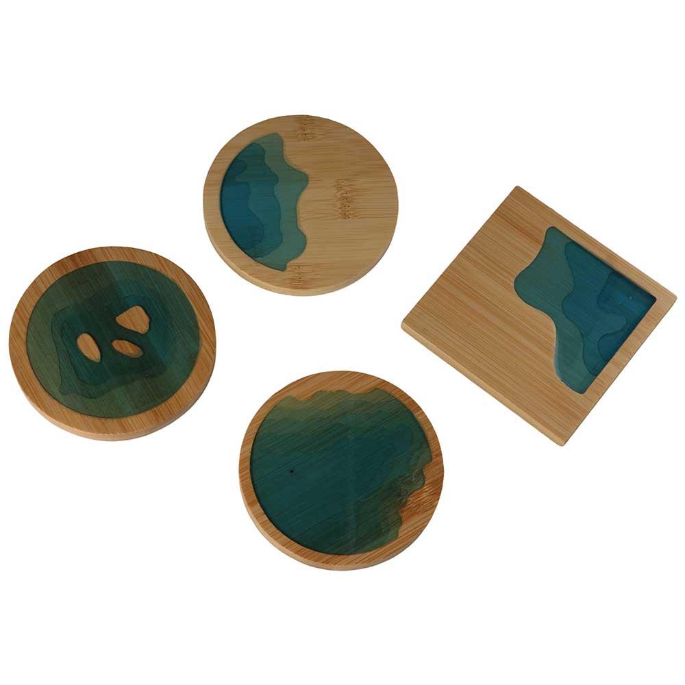 

Chinese Bamboo Coffee Mug Kitchen Kungfu Tea Accessories Tea Cup Mug Pad Table Mat Placemat Coaster 7
