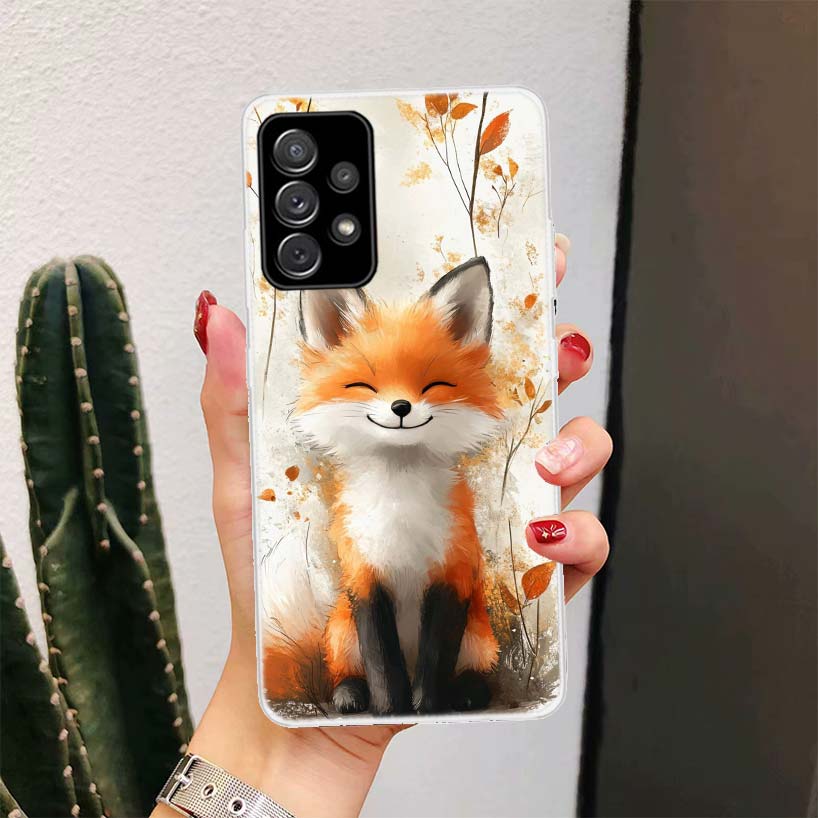 Animal Fox For Samsung Galaxy A16 A15 A14 A13 A56 A55 A54 A53 Phone Case A36 A35 A34 A33 A26 A25 A24 A23 A05S A04S A03S A15 A14