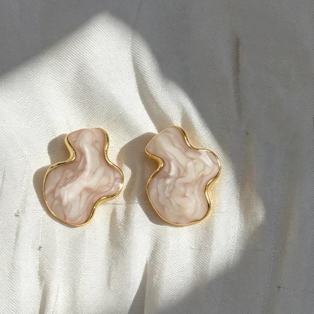 Luxus Design Ohrstecker Goldfarbe Perlenohrstecker Ohrstecker Geschenke für Frauen