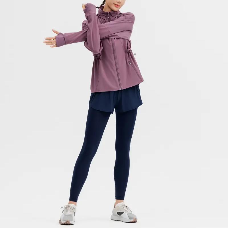 DECATHLON Cardio Fitness Stylish and Comfortable Jacket Women's Grey Purple