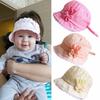 Spring Boys Girls Children Baby Bow Knot Hat Lace Beannie Floppy Chapeau Rabbit Ear