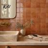 Oil Proof Heat Resistant Stove Decals Square Checkered Wall Tiles Stickers, Self Adhesive Retro PET Panels, Removable DIY Home Decor Wallpaper