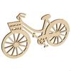 10pcs Wooden Bike Cutout Veneers Slices DIY Crafting Ornament Theme Wedd X3UC