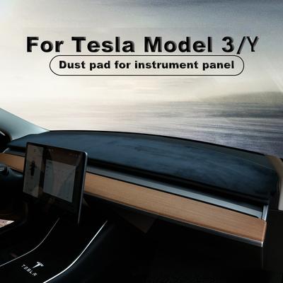 Για Tesla Model 3/Y χαλί ταμπλό αυτοκινήτου είναι κατάλληλο model3 2017-2021 κεντρική κονσόλα αδιάβροχο χαλάκι αντηλιακή μόνωση