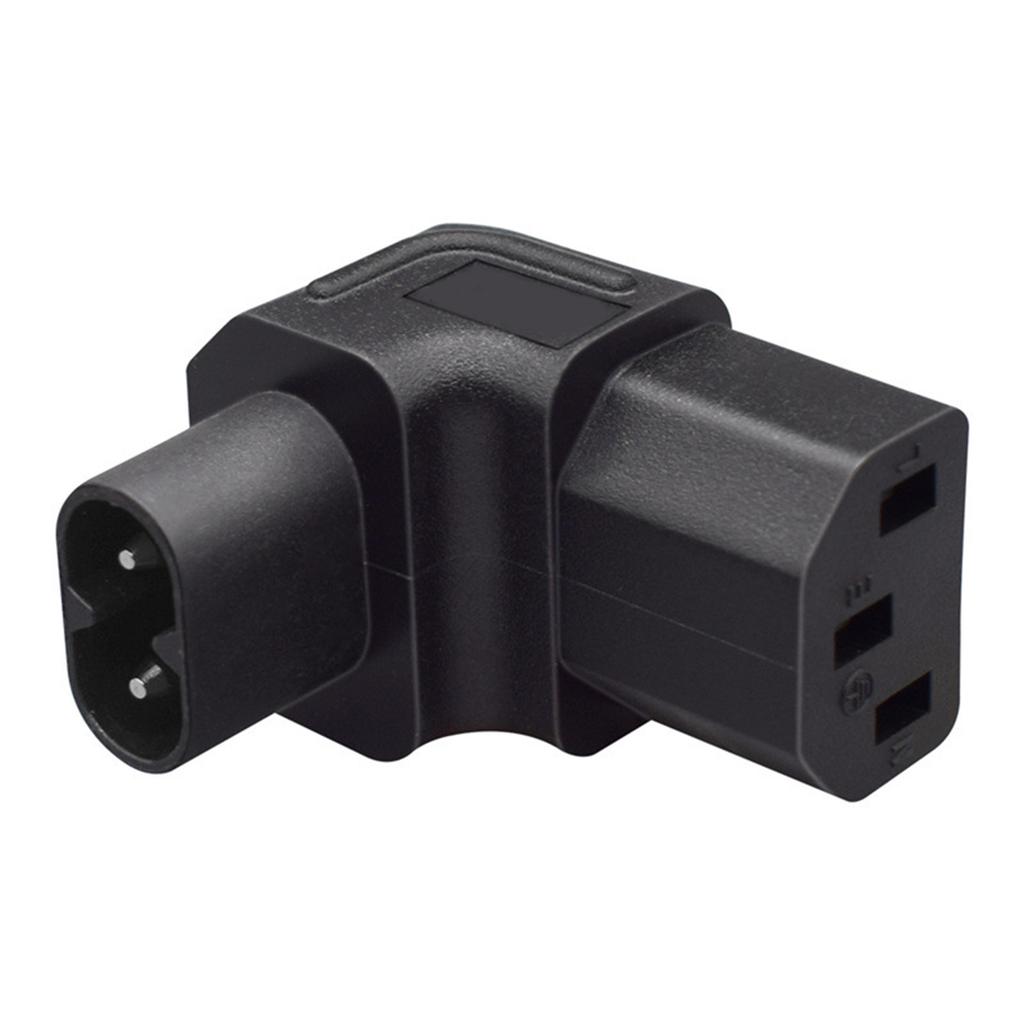 IEC320 C8 auf C13 Netzkabeladapter PVC-Konstruktion Stecker auf Buchse Aufwärts gebogen für einfache Verbindung JD46