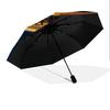 1 PC Automatic Folding Umbrella - Cartoon Pattern, Portable & Foldable Design with 45 Ribs, Christmas Birthday Gifts