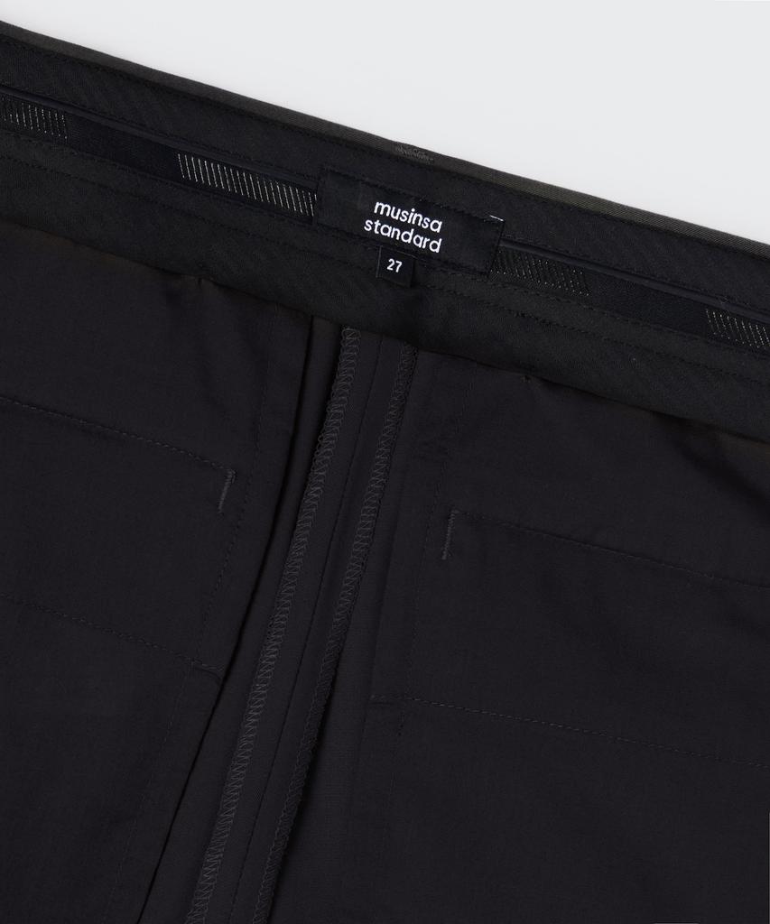 MUSINSA STANDARD WOMAN Women'S Parachute Cargo Slacks [Black]