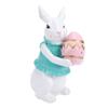 Easter Bunny Decoration Resin Figurine Statue Cute Easter Rabbit Ornament for Home Holiday Gift Style B