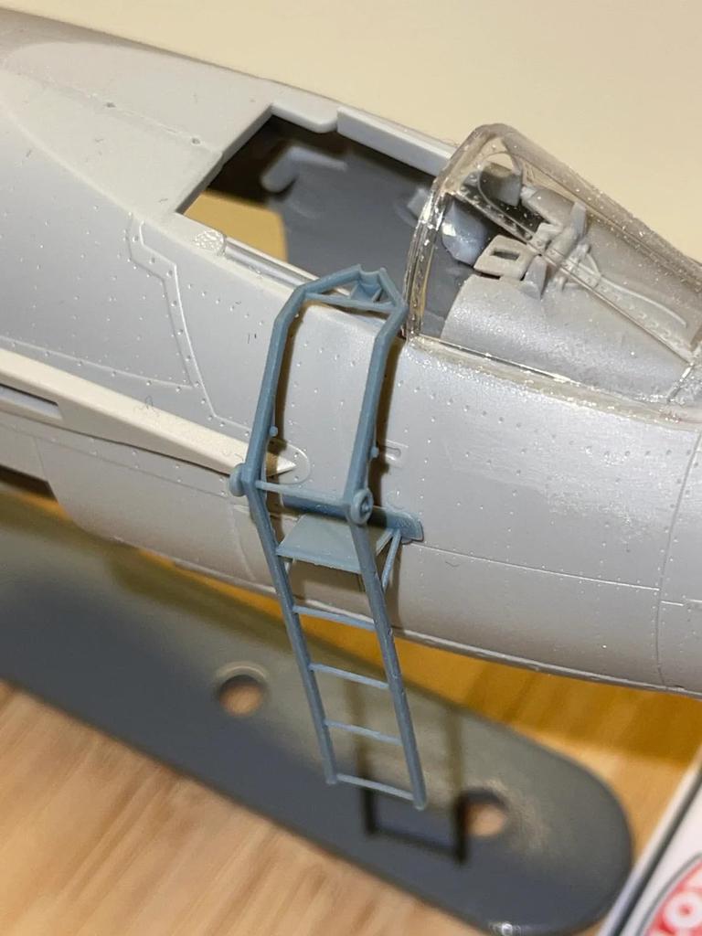 Pilot Replica Saab J29 Tunnan Boarding Ladder Plastic Model Kit Parts PLR483D001 1/48 (Airplane)