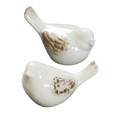 Figurine Păsări Artă Ceramică Cadou Meșteșuguri Moderne din Porțelan Ornament Animal Mic pentru Birou Grădină Raft Afișaj Desktop Țară