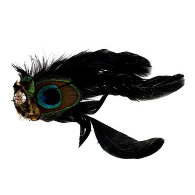 Peacock Feather Rhinestones Bridal Wedding Hair Clip Head Pin