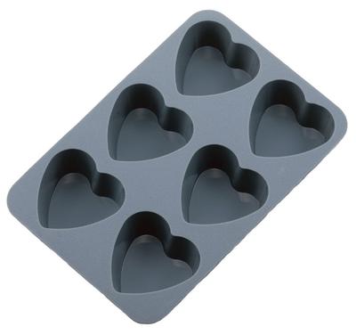 Sato Metal Industries SALUS Dolce Silicone Heart Shaped Tray (6 Trays)